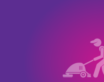 icon of a man cleaning floors