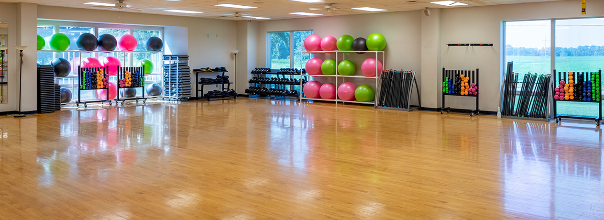 Group exercise studio