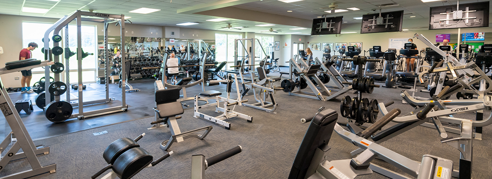 Strength equipment on the wellness floor